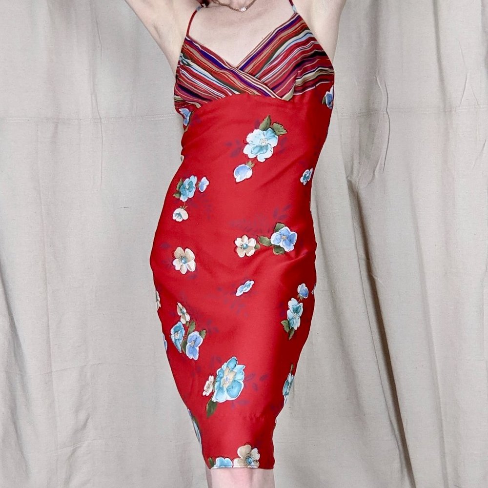 Vintage CDC Floral 90's Summer Midi Dress